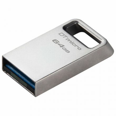 Флеш-диск 64 GB, KINGSTON DataTraveler Micro USB 3.2, металлический корпус, серебристый, DTMC3G2/64GB Флеш-диск 64 GB, KINGSTON DataTraveler Micro USB 3.2, металлический корпус, серебристый, DTMC3G2/64GB