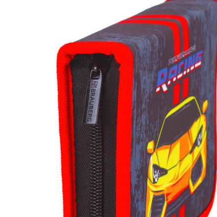 Пенал BRAUBERG с наполнением, 1 отделение, 1 откидная планка, 24 предмета, 21х14 см, "Yellow car", 229292 Пенал BRAUBERG с наполнением, 1 отделение, 1 откидная планка, 24 предмета, 21х14 см, "Yellow car", 229292