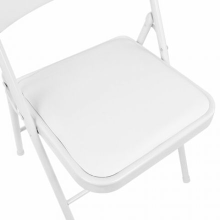 Стул складной BRABIX "Golf Plus CF-003 КОМФОРТ", белый каркас, кожзам белый, В КОРОБЕ, 533028 Стул складной BRABIX "Golf Plus CF-003 КОМФОРТ", белый каркас, кожзам белый, В КОРОБЕ, 533028