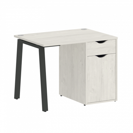 Home Office Стол письменный VR.SP-3-98.1.A Дуб наварра/Антрацит металл 980*720*750