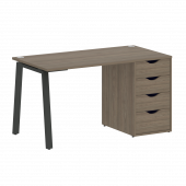 Home Office Стол письменный VR.SP-3-138.4.A Вяз/Антрацит металл 1380*720*750