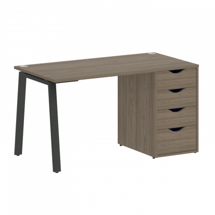 Home Office Стол письменный VR.SP-3-138.4.A Вяз/Антрацит металл 1380*720*750