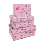 Набор прямоугольных коробок 3в1, MESHU "Dog", (19*12*7,5-15*10*5см) Набор прямоугольных коробок 3в1, MESHU "Dog", (19*12*7,5-15*10*5см)