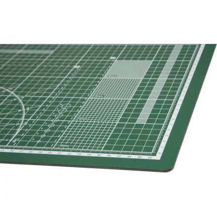 Коврик для резки TOPFORT 3х-слойный А3 (45х30см),2х-сторонний,зеленый