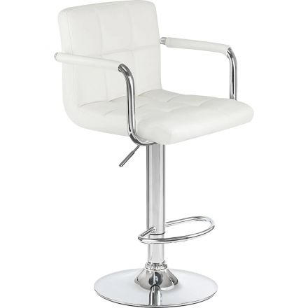 Стул барный LO_DOBRIN KRUGER ARM LM-5011_CH-M_EL белый Стул барный LO_DOBRIN KRUGER ARM LM-5011_CH-M_EL белый