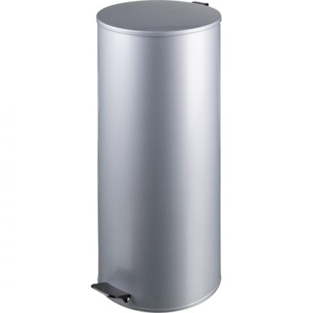 Урна с педалью стальная, серый, 300х710мм, объем 50л