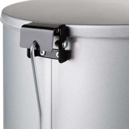 Урна с педалью стальная, серый, 300х710мм, объем 50л