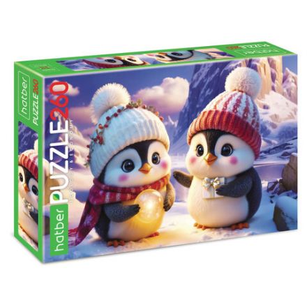 Пазл картонный "ЗИМНИЕ РАДОСТИ " 260 элементов АССОРТИ, 220х330 мм, HATBER Пазл картонный "ЗИМНИЕ РАДОСТИ " 260 элементов АССОРТИ, 220х330 мм, HATBER