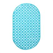 Коврик для ванны противоскользящий 69х39 см, "Ротанг", овальный, голубой, ПВХ, PRIMILA (ПРИМИЛА), 700384