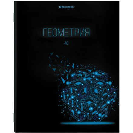 Тетради предметные, КОМПЛЕКТ 12 ПРЕДМЕТОВ, 48 листов, глянцевый УФ-лак, BRAUBERG, "DARK", 404028