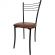Стул MKM_Бистро lite 43х91,5 коричневый мерц/черный глянец