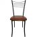 Стул MKM_Бистро lite 43х91,5 коричневый мерц/черный глянец