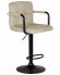 Набор 2 шт Стул барный DOBRIN KRUGER ARM BLACK, бежевый вельвет (LAR-E2041-04)