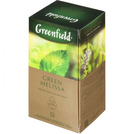 Чай Greenfield Green Melissa зеленый 25 пакетиков