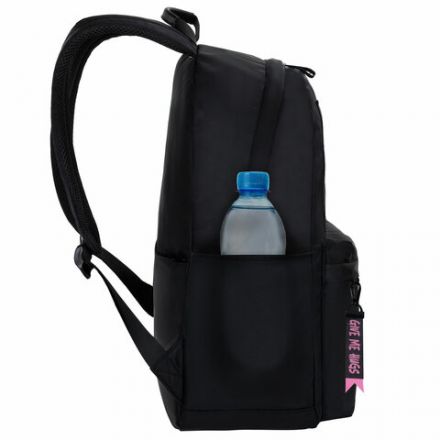 Рюкзак BRAUBERG FASHION CITY универсальный, карман-антивор, "Hug me", черный, 44х31х16 см, 272570