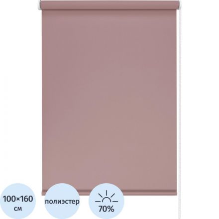 Рулонная штора SKR_ Лайт цвет нюдовый 100х160см,арт. 7682100160