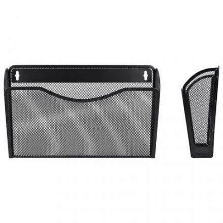 Лотки для бумаг настенные 3 штуки, формат А4, BRAUBERG "Germanium", черные, 237968 Лотки для бумаг настенные 3 штуки, формат А4, BRAUBERG "Germanium", черные, 237968