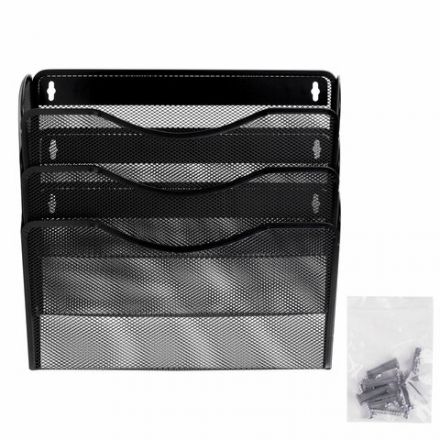 Лотки для бумаг настенные 3 штуки, формат А4, BRAUBERG "Germanium", черные, 237968 Лотки для бумаг настенные 3 штуки, формат А4, BRAUBERG "Germanium", черные, 237968