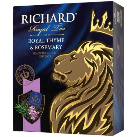 Чай Richard Royal Thyme&Rosemary черный, 100 пак  13938