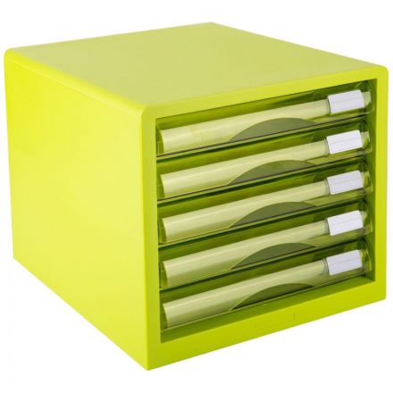 Бокс с выдвижными лотками Deli E9777G, 5 выдвижн лотков зеленый Бокс с выдвижными лотками Deli E9777G, 5 выдвижн лотков зеленый