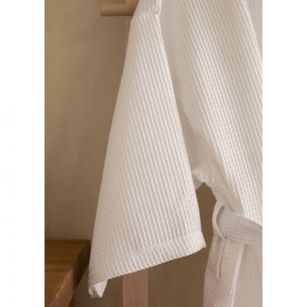 Халат вафельный Luscan Кимоно размер 54-56, белый