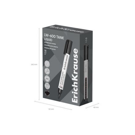 Маркер стираемый для доски с жидкими чернилами ERICH KRAUSE LW-600 "Tank Liquid", ЧЕРНЫЙ, 2,5 мм, 48774