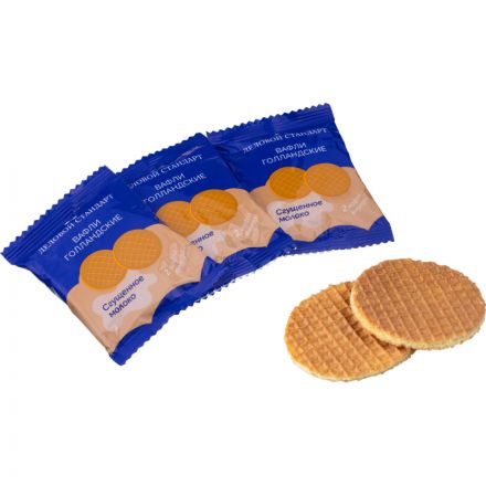 Вафли Деловой Стандарт Голландские со сгущенным молоком, 17штх30г/уп