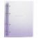Тетрадь на кольцах А5 175х220 мм, 120 л., пластик, с разделителями, BRAUBERG, Фиолетовый, 404627