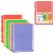 Папки-файлы с перфорацией БОЛЬШОЙ ВМЕСТИМОСТИ до 250 листов, ЦВЕТНЫЕ, А4, КОМПЛЕКТ 5 шт., STAFF, 274081
