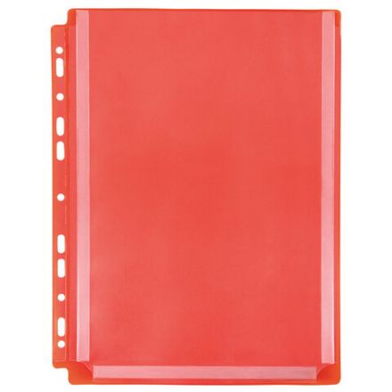 Папки-файлы с перфорацией БОЛЬШОЙ ВМЕСТИМОСТИ до 250 листов, ЦВЕТНЫЕ, А4, КОМПЛЕКТ 5 шт., STAFF, 274081