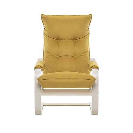 Кресло-трансформер Leset Оливер, Слоновая кость, V28 желтый, Ткань Велюр