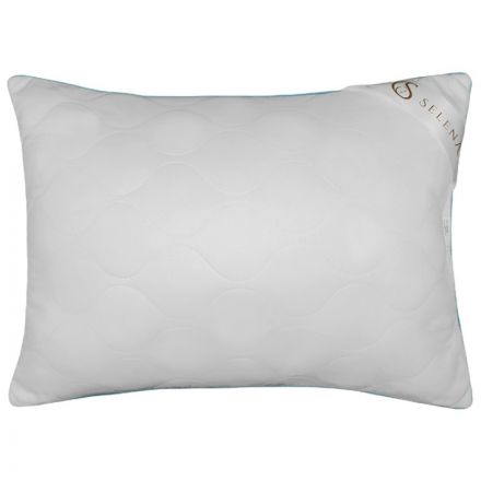 Подушка 50х70 стеганная (микрофибра/лебяжий пух), белый