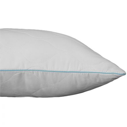 Подушка 50х70 стеганная (микрофибра/лебяжий пух), белый