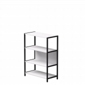 Стеллаж металлический средний Everprof EVO 830х385x1120 Белый/Черный