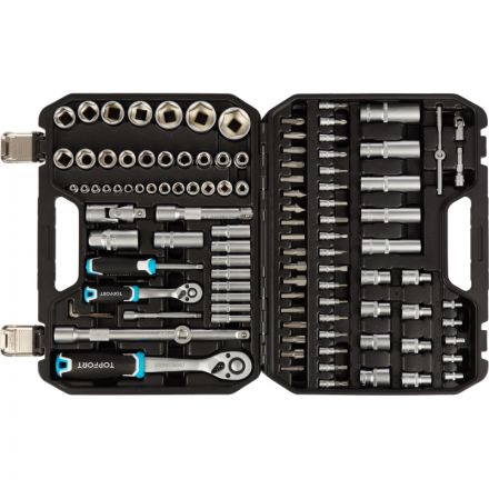 Набор инструмента TOPFORT 110 предметов 1/4 и 1/2