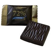 Шоколад порционный KONFESTA горький 72% какао, 1100 г (220 штук по 5 г)