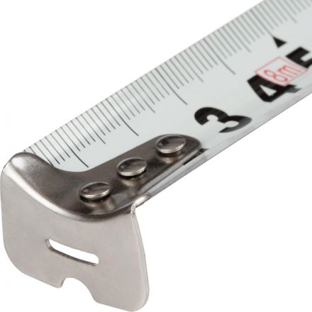 Рулетка TOPFORT BASIC 8мх25мм, пласт корпус, 2 стопора