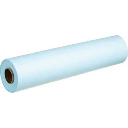 Простыня в рулоне 80х200, спанбонд, пл.25, голубой, 100шт/рул ШК35574