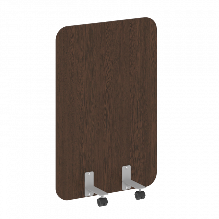R-line Перегородка на металлических опорах, на роликах DP.R-80-120 Венге/Серый металл 800*18*1200 R-line Перегородка на металлических опорах, на роликах DP.R-80-120 Венге/Серый металл 800*18*1200