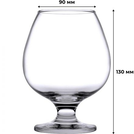 Бокал для бренди Бистро Б., 395 мл. d=90 мм. h=122 мм. 12шт/уп
