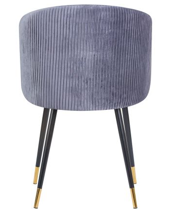 Стул обеденный DOBRIN MARY, серый велюр (1922-19)