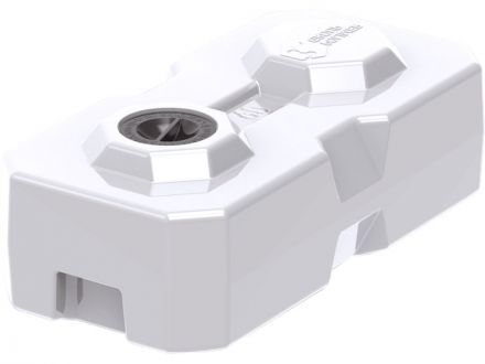 Емкость 60л. горизонтальная, с крышкой  белый