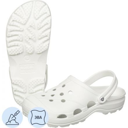 Сабо мужские Ола, белый/белый р.41