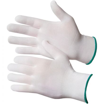 Перчатки нейлон защитные Gward  NP1001 размер 10,XL белые (12 пар/уп)