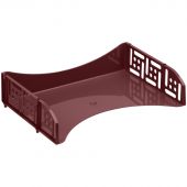 Лоток для бумаг горизонтальный СТАММ "Field", широкая загрузка, бордовый Agra