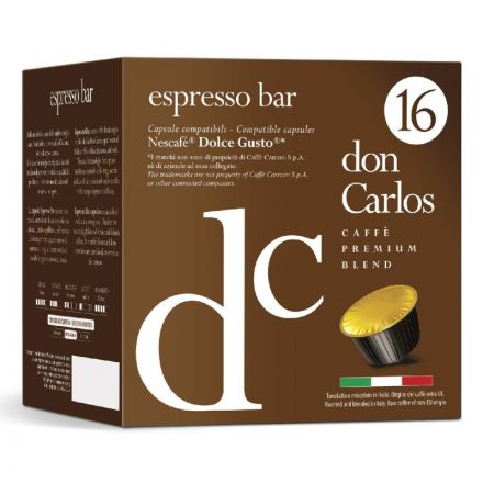 Кофе в капсулах Don Carlos Espresso Bar (DG), 16шт/уп Кофе в капсулах Don Carlos Espresso Bar (DG), 16шт/уп