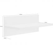 Полка Мебель для дома IN  навесная Homeoffice 502x200x184 Белый