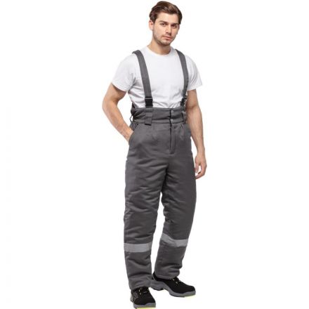 Костюм рабочий зимний муж з43-КПК сер/черн р.60-62/170-176 (серия З)