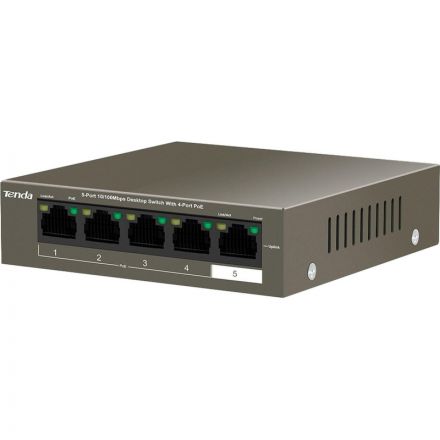 Коммутатор Tenda TEF1105P-4-63W 4 порта PoE+ (58W)