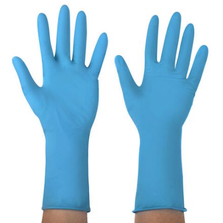 Перчатки латексные смотровые сверхпрочные SFM HIGH RISK LX 1160, Германия, 25 пар (50 штук), размер 8-9, L (большой)